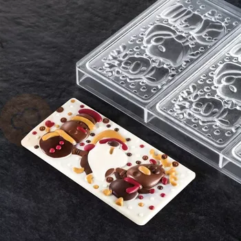 Čokoládová tyčinka Tritanová forma na čokoládové tyčinky - slavnostní přátelé | PAVONI, PC5039FR