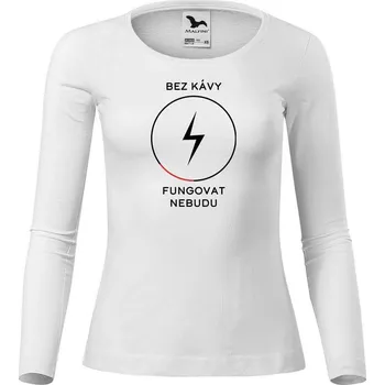 Dámské tričko DOBRÝ TRIKO Dámské triko s potiskem Bez kávy Velikost: 3XL, Barva: Bílá