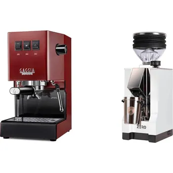 Kávovar Gaggia Classic E24 BC, red + Eureka Mignon Zero, CR white