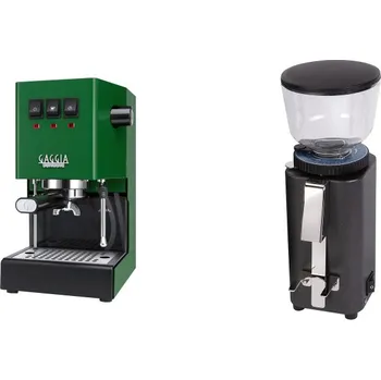 Kávovar Gaggia Classic E24 BC, green + ECM C-Manuale 54, anthracite