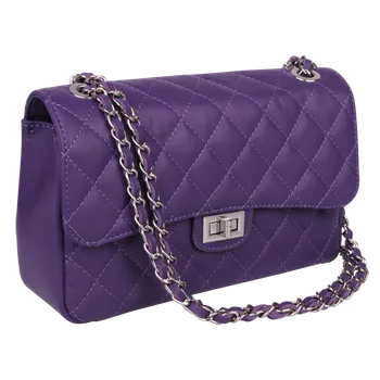 NovaKabelka.cz Kožená italská kabelka Eliana Argento Viola