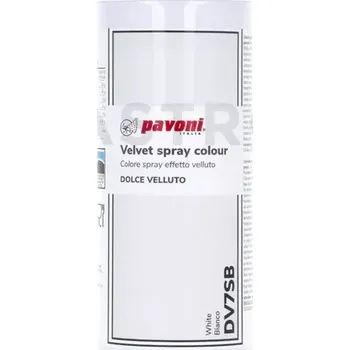 Barva ve spreji Semišový sprej bílý 400 ml | PAVONI, DV7SB