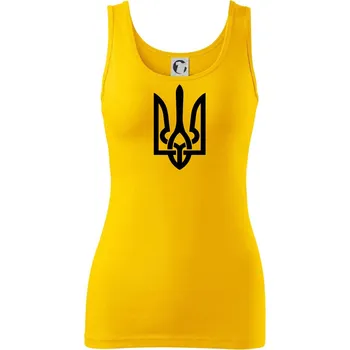 Ukrajina trojzubec velký - Dámské tílko - M ( Žlutá )