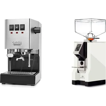 Příprava kávy Gaggia Classic E24 BC, stainless steel + Eureka Mignon Perfetto…