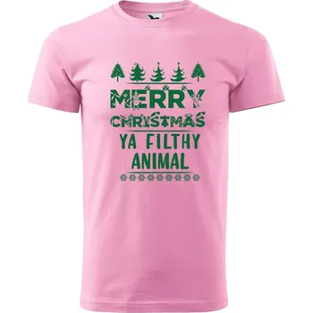 Pánské tričko DOBRÝ TRIKO Pánské tričko s potiskem Merry animal Velikost: L, Barva: Růžová