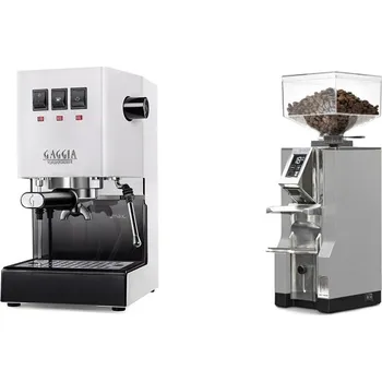Kávovar Gaggia Classic E24, white + Eureka Mignon Libra, CR grey