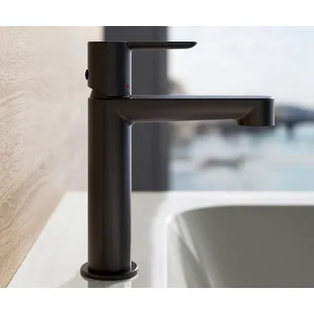 Vodovodní baterie Ravak Umyvadlová stojánková baterie Puri PU 014.01 PU 014.21BL Umyvadlová stojánková baterie 190 mm bez výpusti, černá X070505 + voucher# Dodatečná sleva 5% kód: KOUPELNA