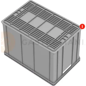 Nádoba na led Plastová nádoba Serie Europa šedá - vnitřní výška 395 mm | PAVONI, E6441