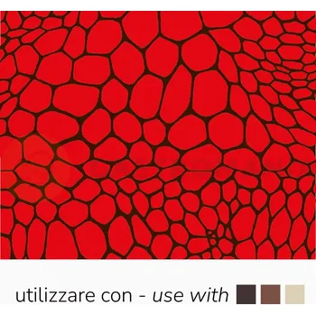 Čokoládová tyčinka Transferové fólie na zdobení čokolády, 30 ks, černá síťka na červeném pozadí | PAVONI, SD212SB