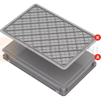 Nádoba na led Plastová nádoba Serie Europa bílá - vnitřní výška 70 mm | PAVONI, E6407L