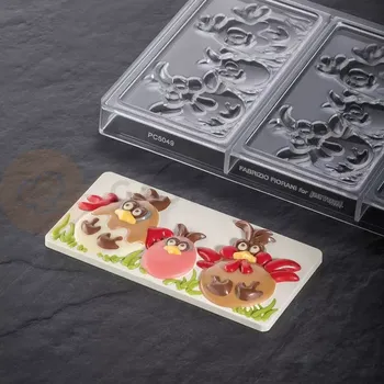 Čokoládová tyčinka Tritanová forma na čokoládové tyčinky - Velikonoční přátelé | PAVONI, PC5049FR