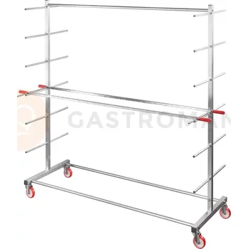 vozík za kolo Panettone 6patrový otočný vozík, 1820x660x1900 mm | PAVONI, CARGP200