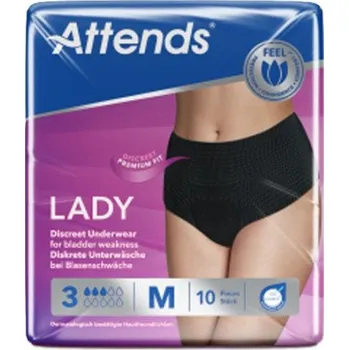 Inkontinenční kalhotky Kalhotky absorpční Attends Lady Discreet 3 Medium 10ks