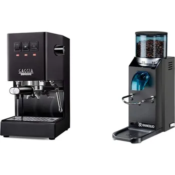 Kávovar Gaggia Classic E24, black + Rancilio Rocky Doserless, black