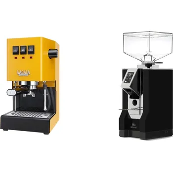 Kávovar Gaggia Classic E24, yellow + Eureka Mignon Bravo, CR black