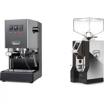 Kávovar Gaggia Classic E24, grey + Eureka Mignon Specialita, NX black