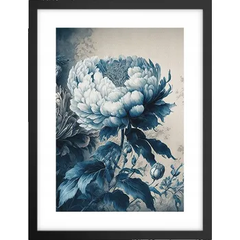 Obraz Obraz plakát v černém rámu do obýváku 30x40 květiny foto plakáty na zeď