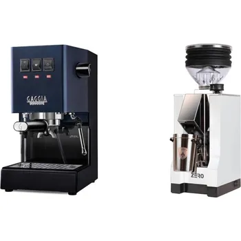 Kávovar Gaggia Classic E24 BC, blue + Eureka Mignon Zero, CR white