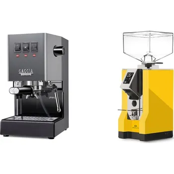 Kávovar Gaggia Classic E24, grey + Eureka Mignon Specialita, CR yellow