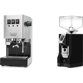 Kávovar Gaggia Classic E24, stainless steel + Eureka Mignon Bravo, CR…