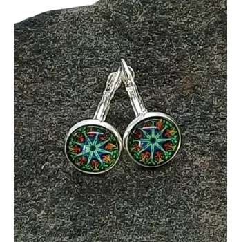 Náušnice Náušnice "Hvězdná mandala" - 12mm