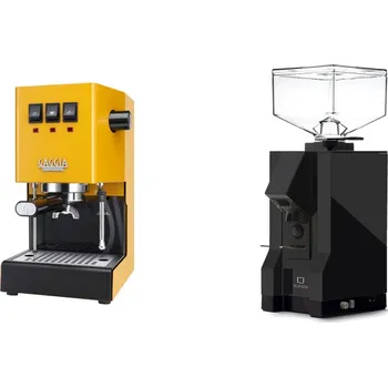 Kávovar Gaggia Classic E24 BC, yellow + Eureka Mignon Silenzio, BL black