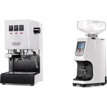 Kávovar Gaggia Classic E24 BC, white + Eureka Atom 60, white