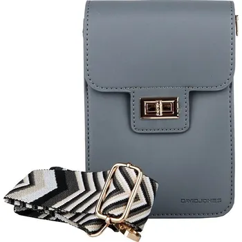 Kabelka Malá crossbody kabelka (taštička) na mobil David Jones CM7294 šedo-modrá