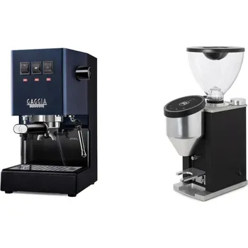Kávovar Gaggia Classic E24, blue + Rocket Espresso FAUSTINO 3.1, black