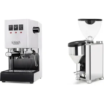 Kávovar Gaggia Classic E24, white + Rocket Espresso GIANNINO, chrome…