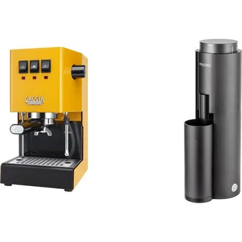 Kávovar Gaggia Classic E24, yellow + Felicita F47, black