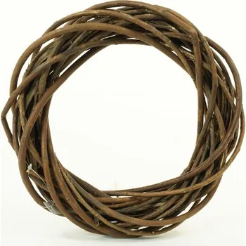 Věnec VĚNEC proutěný, hnědý, 25x6cm, 1ks