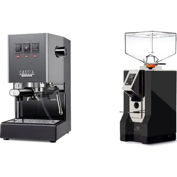 Kávovar Gaggia Classic E24 BC, grey + Eureka Mignon Perfetto, CR black