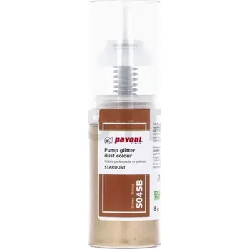Výroba svíčky Třpytky ve spreji hnědé 10 g | PAVONI, S04SB