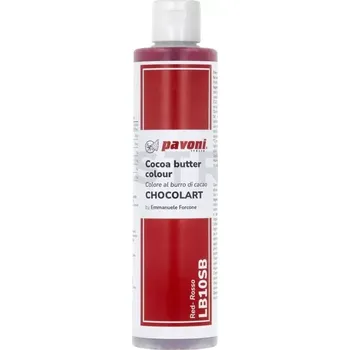 Potravinářské barvivo Červené barvivo na bázi kakaového másla 200 g | PAVONI, LB10SB