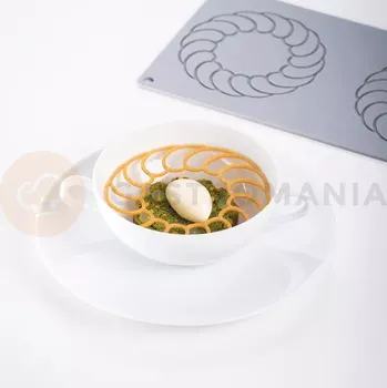 Čokoládová tyčinka Silikonová forma na předkrm 3x rámeček na nůž 110x1,5 mm, 300x175 mm | PAVONI, GG062S