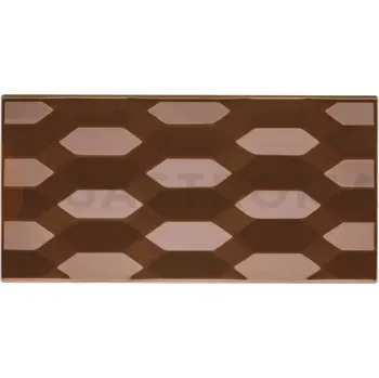 Čokoládová tyčinka Tritanová forma na čokoládové tyčinky s geometrickým vzorem - Hexa | PAVONI, PC5029FR