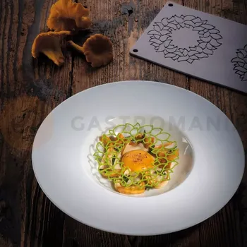 Čokoládová tyčinka Silikonová forma na předkrm 3x listový rámeček 115x1,5 mm, 300x175 mm | PAVONI, GG060S