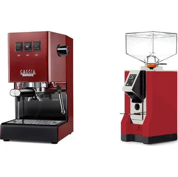 Kávovar Gaggia Classic E24 BC, red + Eureka Mignon Perfetto, CR ferrari…