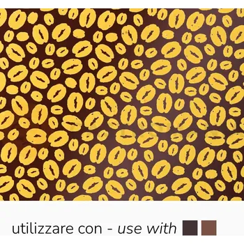 Čokoládová tyčinka Transferové fólie na zdobení čokolády, 30 kusů s motivem kávových zrn | PAVONI, SD216SB