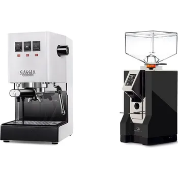 Kávovar Gaggia Classic E24 BC, white + Eureka Mignon Perfetto, CR black