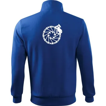 Pánská mikina Cyclo kotoučová brzda - Mikina bez kapuce Adventure - L ( Královská modrá )