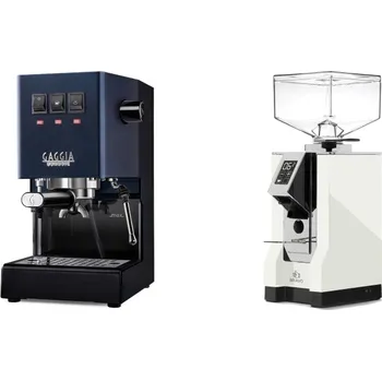 Kávovar Gaggia Classic E24, blue + Eureka Mignon Bravo, CR white