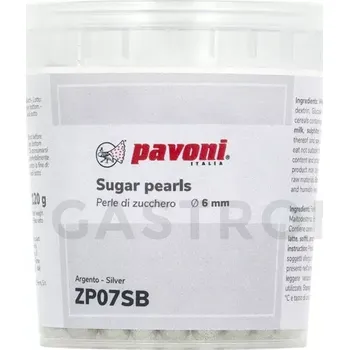 Výroba svíčky Cukrové korálky 4 mm 120 g stříbro | PAVONI, ZP07SB