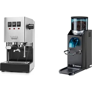 Kávovar Gaggia Classic E24, stainless steel + Rancilio Rocky Doserless,…