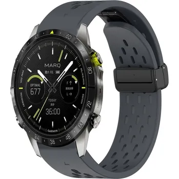 Příslušenství k chytrým hodinkám VSECHNONAMOBIL 94039 AIRY Silikonový řemínek pro Garmin Epix Pro Gen 2 47mm šedý