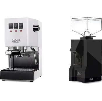 Kávovar Gaggia Classic E24 BC, white + Eureka Mignon Silenzio, BL black