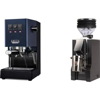 Kávovar Gaggia Classic E24 BC, blue + Eureka Mignon Zero, CR black