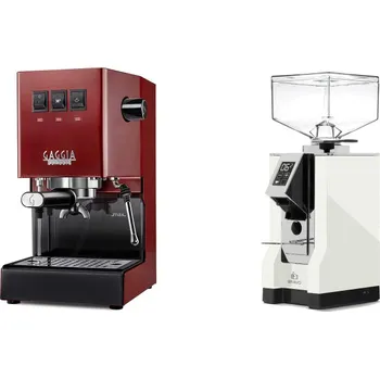 Kávovar Gaggia Classic E24 BC, red + Eureka Mignon Bravo, CR white