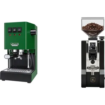 Kávovar Gaggia Classic E24, green + Eureka Mignon XL, CR black